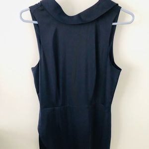 RW&Co Navy Blue Sleeveless Silk Dress
